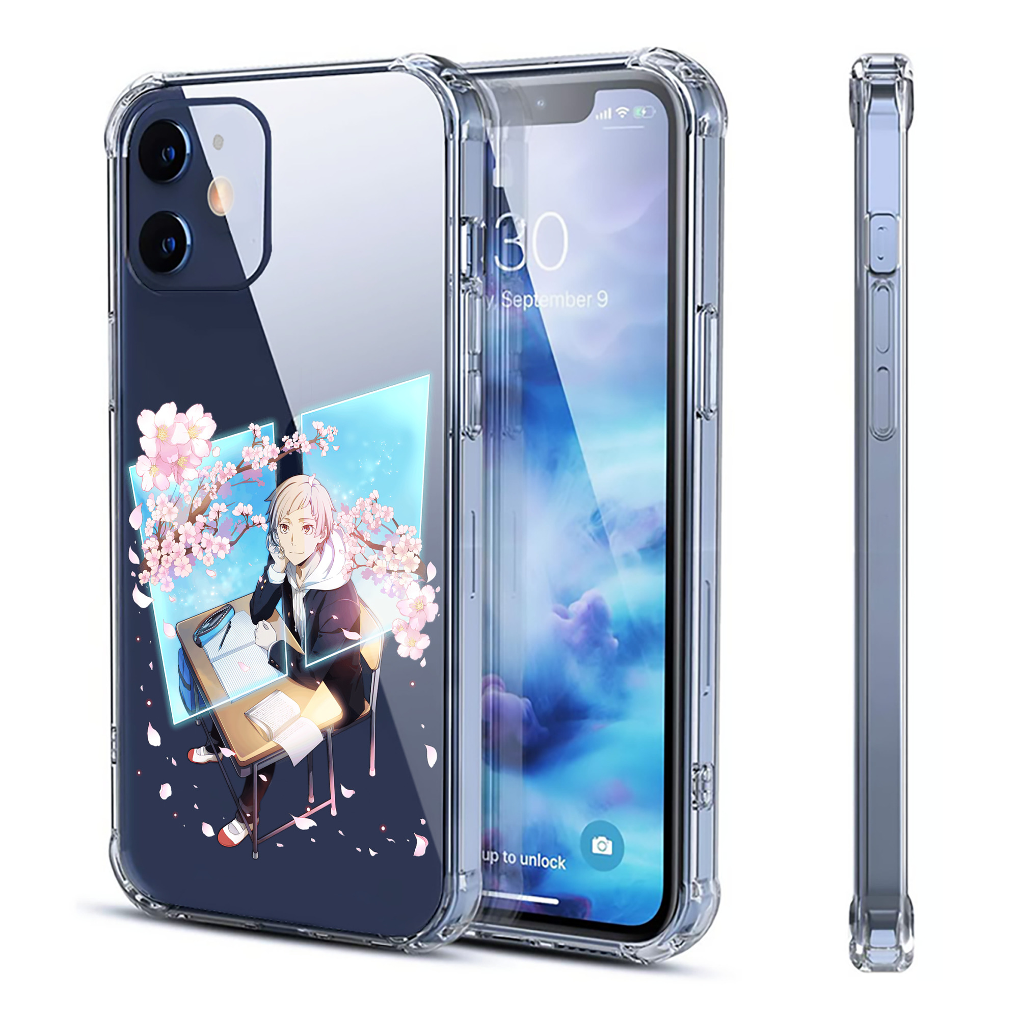 （画像用） 文豪ストレイドッグス Bungo Stray Dogs 【iPhone 12シリーズ対応】透明スマホケース（クリアソフトケース）